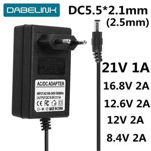 Camera Chargers AC DC Liion Battery electrical tools Charger 16.8V 21V 8.4V 12.6 12V Charger DC 5.5*2.1MM 18650 Charger IP camera CCTV Charger 230818