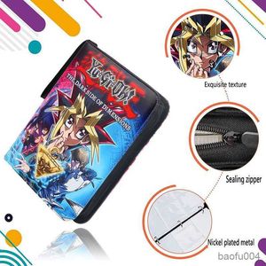 Card Games Yu gi OH 9 карт слоты аниме -игры с коллекцией карт Держатель Книга Книга Мультипликационные карты Корпус Биндер 9 Грид -молния для детей для детей R230821