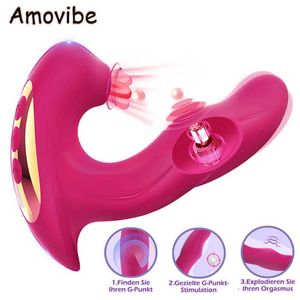 Massager 3 in Clitoral Sucking Vibrator for Women Clit Clitoris Sucker Tongue Licking Dildo Adults Goods Female