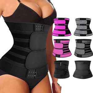 Waist Tummy Shaper Trainer Corset Women Thermo Sweat Belts Compression Modeling Strap Body Colombian Girdles Gym Slimming Belly Belt 230821