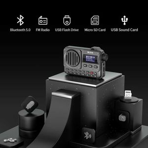Портативные динамики Mlove Bv800 Speerportable Bluetooth -динамик с FM Radiolcd -экраном дисплея Antenna Aux вход USB -диск TF Card Mp3 Player Z0317 L230822