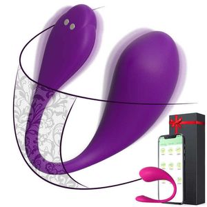 Masaj Kablosuz Bluetooth Dildo Vibratör Kadınlar Uygulama Uzaktan Aşınma Titreşimli Yumurta Vajina Top Kadın Külotları Yetişkinler 18