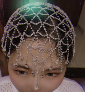 Клипсы для волос Свадебная повязка на голову для невест хрустальная крышка головной уборт стразы Атмосф