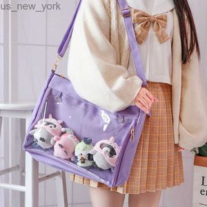 Totes Ita Bag Japan в стиле прозрачные мешки с желе для женщин Lolita Girls Clear Pvc мешок сумки на плечо и iTabag