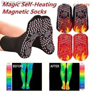 Sports Socks Weight loss healthy socks self heating healthy socks pain relief outdoor cold resistance treatment magnetic hot socks Q230822