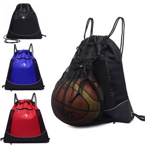 Balls portátil masculino de basquete de basquete de vôlei esportivo de vôlei de fitness mochila drawtring impermeabiliza sapatos dobráveis ​​roupas de viagem 230822