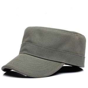 Berets Back Full Clock Hard Top Cap для взрослых хлопковой бейсбольной шляпы Big Head Plus Plus Flat Army Caps 56 см 58 см 60 см 230822