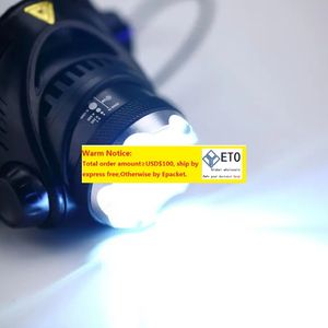 Kafa lambaları U2T6 30W Tunning Süper Parlak Far Şarj Edilebilir LED El Feneri Madencilik Kampı Yürüyüşü Far Forgightzz