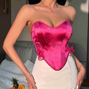 Sleeveless Off Shoulder Velvet Fashion Sexy Corset Crop Tops Vest Female Underwear Backless Bustier Top Back Corset Body Shaper x0823