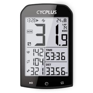 Computadores de bicicleta Cycplus M1 Acessórios GPS Bicicleta Speedômetro de ciclismo Bluetooth 50 Ant Ciclismo Medidor de velocidade para Garmin Zwift 230823