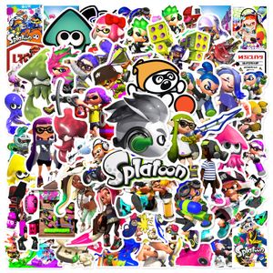 50 pcs Pack Splatoon game Car Stickers For Laptop Skateboard Pad Bicycle Motorcycle PS4 Phone Luggage Decal Pvc guitar refrigerator Stickers