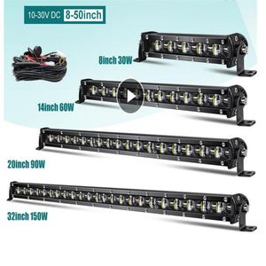 Super Bright Led Light Bar 6d 8-50-inch Offroad Combo Led Bar для LADA Truck 4x4 Suv ATV Niva 12V 24V Авто автомобильный светильник 233I