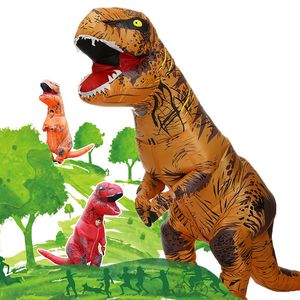Tema Kostüm T-Rex Dinozor Şişme Kostüm Partisi Cosplay Kostümleri Süslü Maskot Anime Yetişkin Çocuklar İçin Cadılar Bayramı Kostüm Dino Karikatür Takım