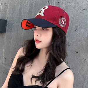 Ball Caps yudx Cool Girl Summer LR Письма вышивая бейсбольные шляпы Женщины корейский стиль хип -хоп открытый спортивная защита ультрафиолетов Женщины