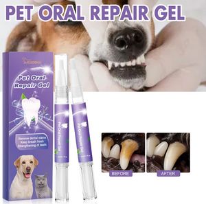 Pet Oral Repair Gel Deep Cleaning dog and cat tooth stains Oral cleaning care remove dental stains Keep breath fresh strengthening of teeth