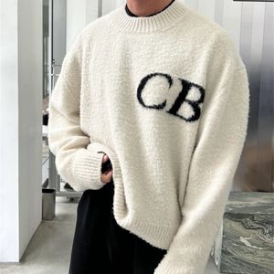 Men's Sweaters 2023 CB Latter Knit Jacquard Cole Buxton Sweater Men Women Quality Loose Sweatshirts Clothing 230823