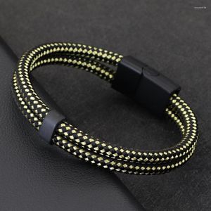 Очарование браслетов Noter Fashion Mens Bracelet Bracelet Съемный магнитный пряжка оберт