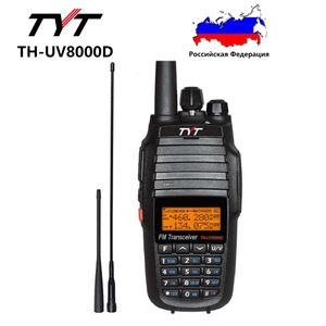 Walkie Talkie Tyt Th Uv8000D 10 -ватт -перекрестная полоса Repeater Amateur FM приемопередатчик Двойной полоса 136 174 400 520 МГц Хэм Двухчатый радио 230823