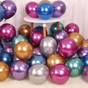 Helyum balonlar metalik balon sıcak satış düğün doğum günü partisi dekorasyon balonları 12 inç 100 pcs/set