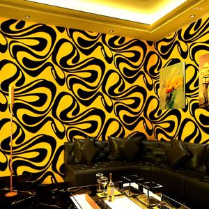 Обои современные отражающие персонализированные настенные бумаги домашний декор геометрический бар ktv -шариковые комнаты фон водонепроницаемый ПВХ роспись