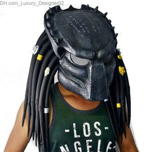 Film Alien ve Predator Cosplay Mask Cadılar Bayramı Kostüm Aksesuarları Props Predator Lateks Maske Q230824