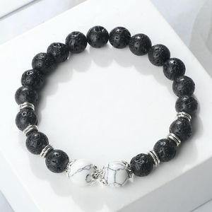 Strand Natural Lava Volcanic Stone Bracelet Bracelet Charm Tiger Eye Beads Onyx Bangle Рэттянистые браслеты для женщин -ювелирных украшений для женщин йога