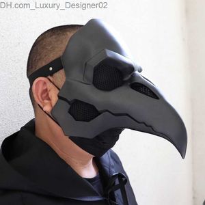 Funny Plague Doctor Plague Crow Beak Mask Medieval Steampunk Bird Mask Long Nose Retro Cosplay Mask Party Carnival Halloween New Q230824