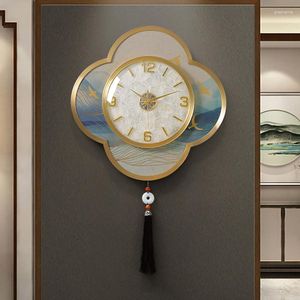 Duvar Saatleri Şık Zarif Orijinal Lüks Minimalist Estetik Saat Arka Plan Klasik Büyük Boyut