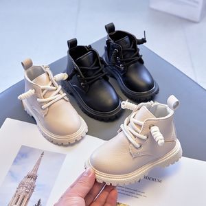 Boots Baby Kids Short Boots Boys Shoes Autumn Winter Leather Children Boots Fashion Toddler Girls Boots Kids Snow Shoes 230823