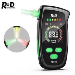 Carbon Analyzers R D RD900 Alcohol Tester Rechargeable Digital Breath Tester Breathalyzer Gas Alcohol Detector for Personal Professional Use 230823