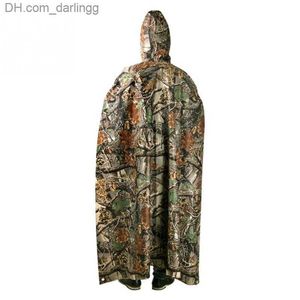 3 in 1 Multi-functional Raincoat Men Women Backpack Cover Hiking Ultralight Cape Rainwear Tent Mat Outdoor Poncho #2 Q230824