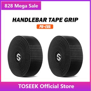 Компоненты велосипедных рулей Components Toseek Road Bike Tape Bicycle Harding Tapes 3k Carbon woave кожаные велосипедные аксессуары 230824