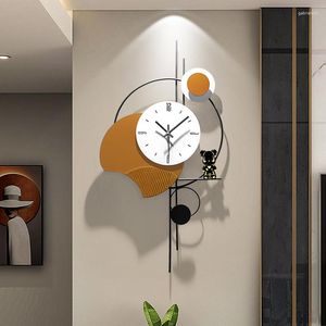 Duvar Saatleri Modern Büyük Lüks Dijital İskandinav Mutfak Saati Oturma Odası Metal Relogio De Parede Ev Tasarımı WWH20XP
