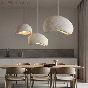 Modern Wabi-Sabi Wind Dining Room LED LUZES PENENTES DE CASA CASA BARROM LED PENED PENED CAFE LOFT LUZLITUMENTES DE SANGUELAÇÃO HKD230825