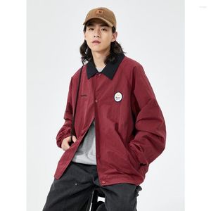 Erkek Ceketleri Açık Spor Sokak Giyim Moda Gevşek Kırış Vintage Kargo Şehir Erkek Kız Bahar Sonbahar Ceket UNISEX OUTER GİYET