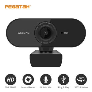 Webcam 4K 1080p Mini Kamera Manuel Focus Full HD Webcam Mikrofonlu USB Web Cam YouTube PC Dizüstü Bilgisayar Video Çekim Kamerası HKD230825 HKD230825