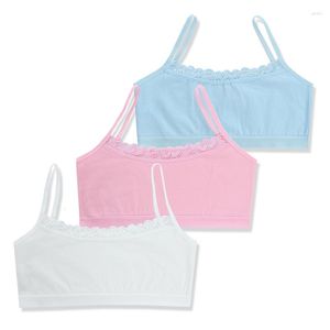 Camisoles Tanks Junge Mädchen Spitze Pubertät Teenager Weiche Baumwollunterwäsche Trainings-BH Crop Top 8–14 Jahre Kinder für