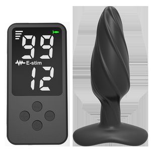 Взрослые игрушки 99 уровня тазера Shocker Electric Prostate Massager Butt Plug Anal Wireless Remote Sex для женщин мужчина Ass 230824