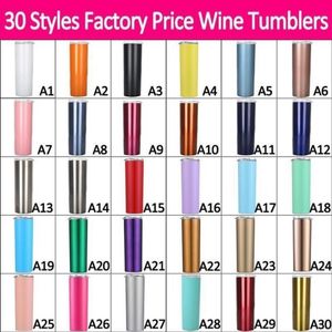 30 Styles 20 oz Tumblers Vacuum Insulated Mug Drinkware Stainless Steel Cups Double Wall Wine Tumbler FY4487 SS1107