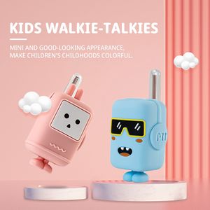 Interphone Toys Kids Walkie Talkie Mikrofon Kablosuz Anten Walkie Talkie, El Flashlight Seti için Hediye için 2