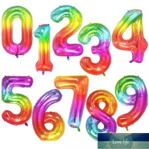 40inch Big Foil Birthday Balloons Helium Number Balloon 0-9 Happy Birthday Wedding Party Decorations Shower Large Figure Wholesale