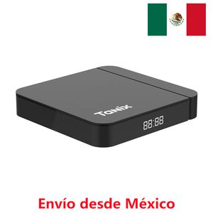 Meksika'dan Gemi Tanix W2 TV Kutusu Android 11.0 Amlogic S905W2 2G16G TVBox 3D AV1 BT 2.4G 5G WIFI 4K HDR Medya Oynatıcı Set Üst Kutusu