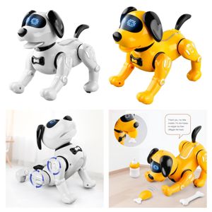 Electricrc животные интеллектуальные дистанционные управления роботом собака голосовой голос программируемый Touchsense Music Song Dancing Toy для детских игрушек Boys 230825