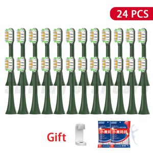 Cabeza de cepillos de dientes SOOCAS X3U Van Gogh Cepillo de dientes eléctrico Cepillo de dientes sónico Cabezales de repuesto 12 24PCS Cabezas impermeables para adultos 230828