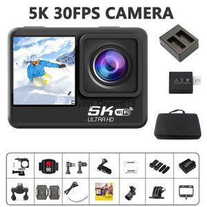 NEW Action Camera 5K 30FPS Ultra HD Waterproof WiFi Sport Camera High Resolution Video Recording Mini Camera HKD230828 HKD230828