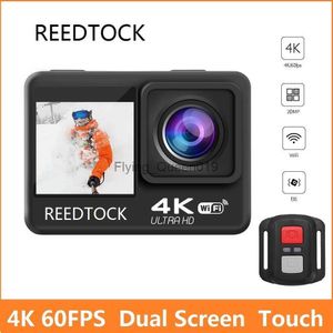 Действие камера 4K 60FPS 24MP 2.0 Touch LCD EIS Экран Wi -Fi Водонепроницаемый пульт дистанционного управления 4x Zoom Zoom Helme Go 9 Pro Sport Video Recorder HKD230828