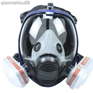 Защитная одежда 7 в 1 Химическая маска 6800 6001 Газовая маска кислота пылепроницаемость респираторной краски для пестицидов Распыление фильтров