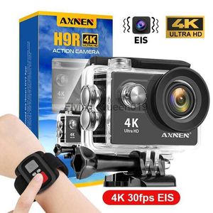Axnen H9R Action Camera 4K 30FPS EIS 1080P60FPS WIFI 2 -дюймовый экран подводный водонепроницаемый шлем Мотоцикл видеозапись спортивный кулачок HKD230828