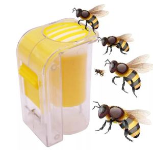 New Home Bienenkönigin-Markierungsfänger, Kunststoff, Einhand-Markierungsflaschenkolben, Plüsch-Imkerwerkzeug, Garten-Imker, Bienenkönigin-Fänger 829