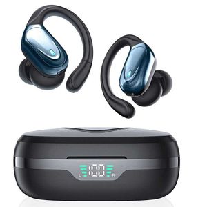 True Kablosuz Kulaklıklar TWS Bluetooth kulaklıklar kulaklıklar derin bas kulaklıklar mikrofon, spor egzersizi için led güç ekran hkd230828 hkd230828